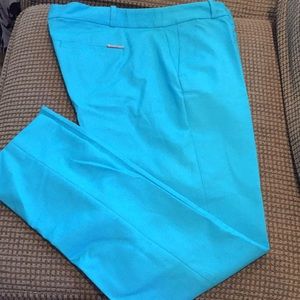 Michael Kors blue pants.